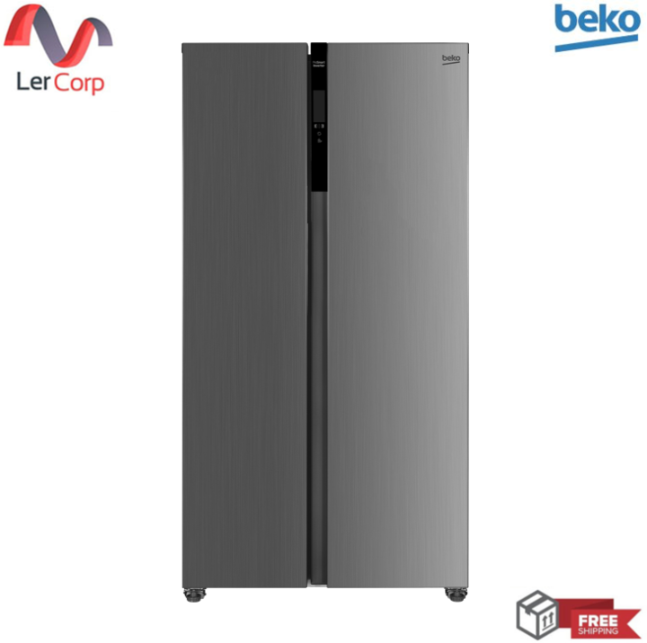 (beko) ตู้แช่เย็นและแช่แข็ง (ไซด์ บาย ไซด์, 90.5 ซม.) GNO472E40XPTH ...