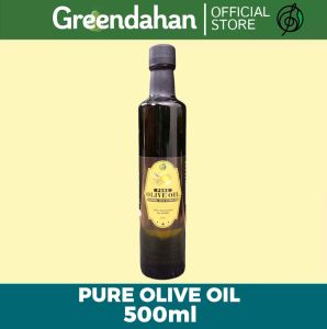 Greendahan Pure Olive Oil (GLASS BOTTLE) - All Natural Cold-Extracted 500ml