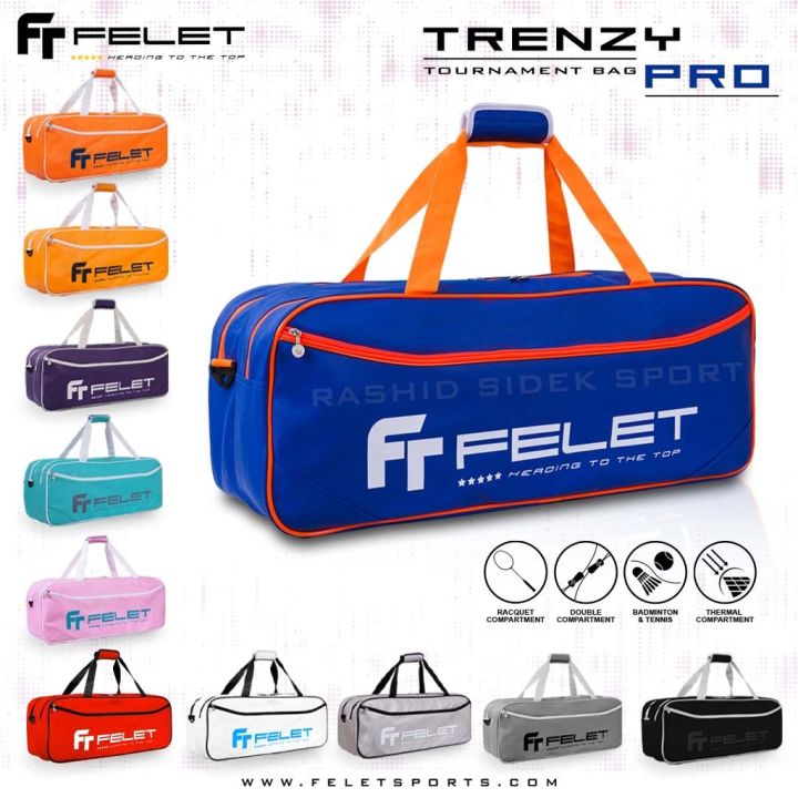 FElet Trenzy PRO Thermal Rackets Bag Badminton Raket Beg Felet Bag