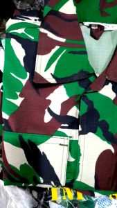 baju pdl bahan sritek tni