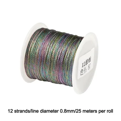 MIRELINA 02-08mm Dây macrame Kết cấu dây thừng Màu chuyển sắc Dây bện Chất lượng cao Đầy màu sắc Chỉ vàng bạc Làm vòng tay