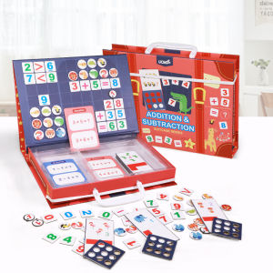 Magnetic Puzzle Suitcase Educational Material for Kids - MATH
