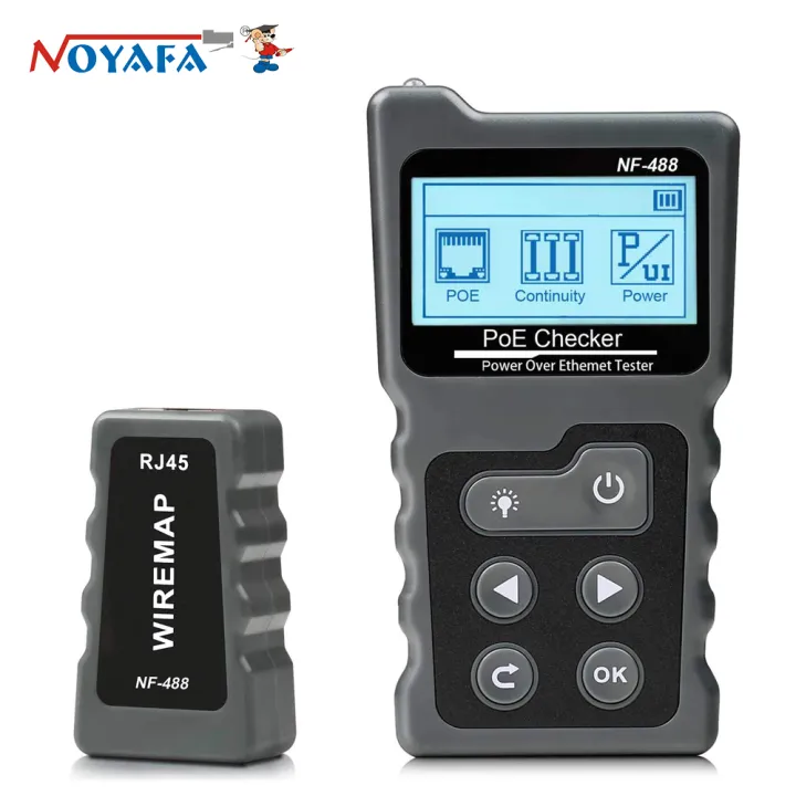 【sought-after】 NOYAFA NF-488 LCD Network PoE Checker Over The Ethernet ...