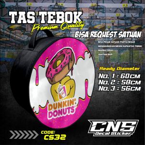 Tas Tebok Murai Motif dunkin donuts Ransel Gendong Jinjing Bawa Tebok Sangkar Murai printing