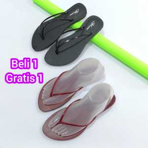 SL Promo Beli 1 Gartis 1 Sandal Jepit Karet Wanita Rubby Bisa Bayar Di tempat