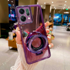 For OPPO Reno14 Pro 5G Case For OPPO Reno 14Pro Reno 14 OPPO Reno14 F 5G Phone Casing Back Cover Soft TPU Flexible Plating Transparent Clear Shockproof Bumper Camera Lens Protect Ring Holder
