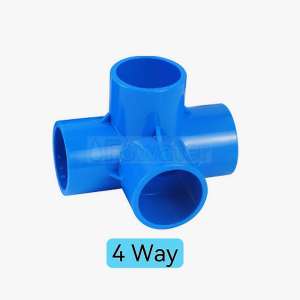 PVC Blue Thick Fittings Cross/3 Way/4 Way/5 Way/6 Way (1/2" 3/4" 1")