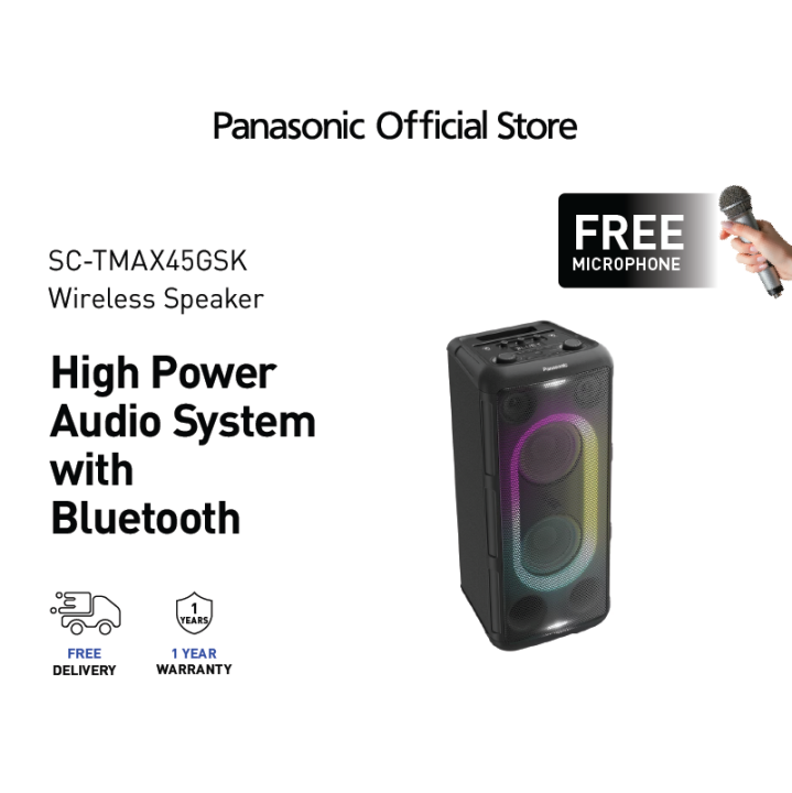 Panasonic SC-TMAX45GSK High Power Audio System with Bluetooth