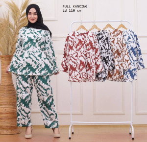 STELAN NAGITA SLAVINA / PIYAMA WANITA SET CELANA KULOT Clothes Project baju atasan wanita terbaru