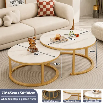 Coffee table sets living room tea table sofa side table metal table Set meja kopi meja teh ruang tamu meja sisi sofa meja logam