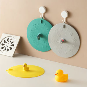 Cute Cartoon Silicone Seal Plug Insect Control Toilet Floor Cover Insect Proof Outlet Floor Drain Deodorizer Sewer Deodorant Cover