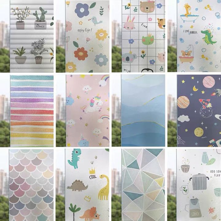 1 mét Decal dán kính có keo sẵn khổ rộng 45cm - giấy dán kính mờ - giấy ...
