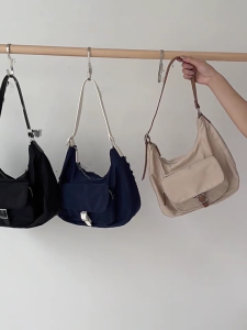 Thực tế Nylon Túi xách sức chứa lớn Vai Túi để mua sắm giản dị và làm việc sử dụng hàng ngày Essential lưu trữ tổ chức