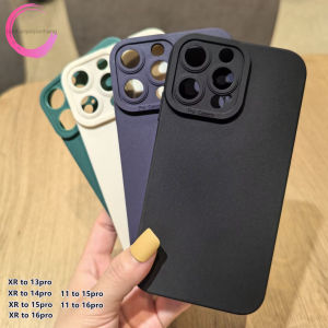 Camera  Case For XR to 13Pro Diy Case XR like 14 pro Xr to 16Pro 11 to 16Pro 15 pro Protect Case Back Cover