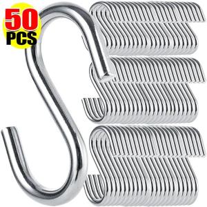 【Super low price】5.5/7/9cm Stainless Steel S-Shaped Hooks for Bags Clothes Caps Towels S Hook Hanging Hangers Kitchen Storage Holders Wholesale