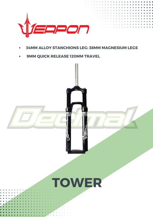 Weapon tower air online fork 27.5