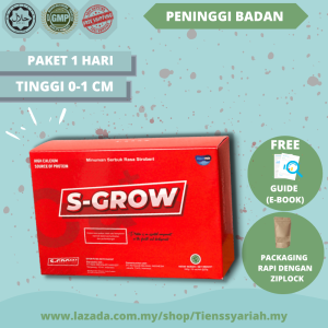 SUSU TINGGI BADAN S GROW ORIGINAL SUPPLEMENT 10X PENINGGI BADAN ubat tinggi badan height up increase grow up high booster tingkatkan ketinggian badan mengekalkan tulang dan aktifkan hormon pertumbuhan tubuh herba alami lulus kkm tiada efek samping 1 hari