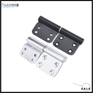 [liujinpeng] Aluminum door black flag hinge detachable 4 inch kitchen door hinge X2