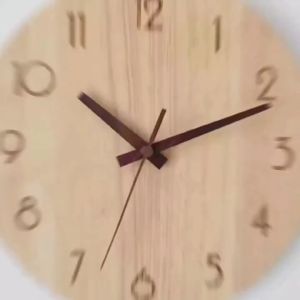 Nordic Wooden Modern Clock Simple Living Room Bedroom Wall Hanging Household Mute Clock Fashion Creative Decorative Wall ClockFast shipping