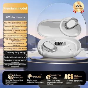 Alat dengar Bluetooth OWS cangkuk telinga bukan dalam telinga pengurangan hingar TWS set kepala Bluetooth wayarles boleh berputar 180°