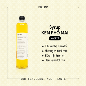 SIRO DRiPP KEM PHÔ MAI 760ML -  CREAM CHEESE SYRUP DRiPP 760ML