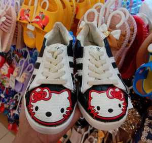 Sepatu Kets Anak Perempuan Hello Kitty Black BOS251