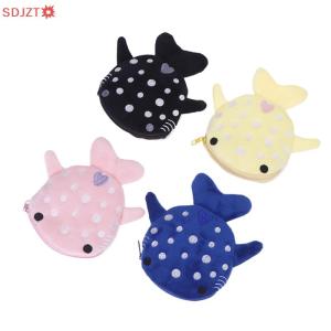 🚚【Local Express Delivery】🚚 New Cartoon Plush Shark Purse Zero Wallet Plush Animal Wallet For Kids Zipper Bag Cute Pendant Data Cable Bag Gift