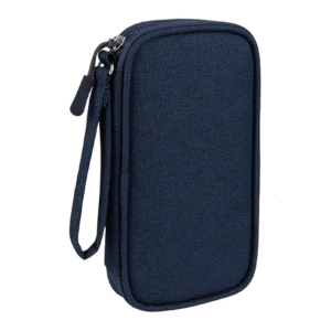 Double Layer Travel Carry Case Portable Electronic Organizers Pouch Storage Bag for Cable Earphone Power Banks Game