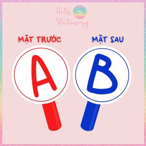 Set 5 Thẻ trả lời YES NO Hotis cầm tay thẻ trắc nghiệm - Giấy bìa cứng ép nhựa giáo cụ dạy học
