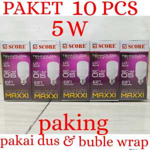 Lampu LED Bohlam LED Cahaya Putih MAXXI Low Voltase 5W 10W 15W 20W 30W 40W 50W PAKET 10 PCS