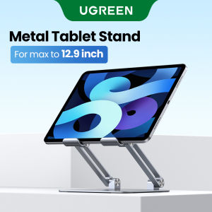 UGREEN Lifting Laptop Stand Table Stand Compatible for iPad Air iPad Pro Macbook M1 Adjustable Full Aluminum Alloy Tablet Holder for Thinkpad T14 Huawei Mate pad Switch