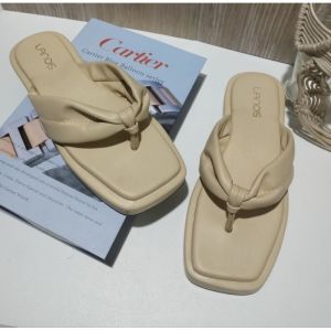 LANOES - Sandal Wanita Platform Sandal Jepit Pita Pull Busa