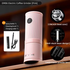 BINCOO DM06 Electric Coffee Grinder Steel Core Coffee Bean Grinder Portable Espresso Coffee Grinder
