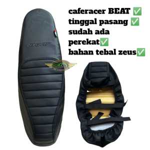 COVER JOK MOTOR  BEAT ALL TYPE pakai KARET/PEREKAT model CAFERACER  tidak perlu pakek staples