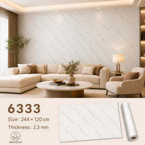 REAIM Mega Size 3D Marble Wallpaper Sticker Self-Adhesive Waterproof Peel-and-Stick Wall Covering for Kitchen & Home