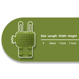 Hamshmoc mèo Bàn chải mát-xa bàn chải chải lông cho rụng Dây đeo điều chỉnh được Silicone răng cho vật nuôi