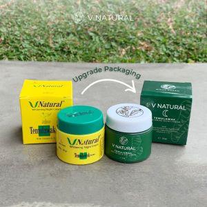 V Natural Temulawak Whitening Day Night Cream 20gr