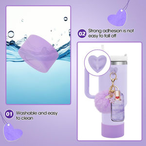 [Alex Do] Hot Sale 6pcs Accessories Set Water Bottle Boots Cover Mini Hooks Lipstick Sleeve Pouch Pom Daisy Charm Keychain For Stanley Tumbler