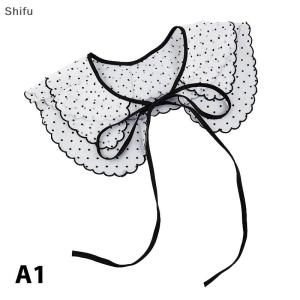 [ShiFu] Women Lace Collar Cloud Shoulder False Shirt Detachable Collar Necklace