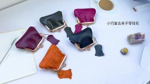 Royal Bagger Coin Purses for Women Genuine Cow Leather Ladies Vintage Hoop Wallets Small Anti Theft Coin Pocket 2032