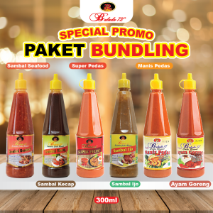 Balado72 Sambal Cabe Rawit Pedas Bahan Alami 6 Botol 300ml