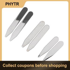 【PHYTR】 2Pcs Stainless Steel Collar Stays Bones For Dress Shirt Business Party Jewelry