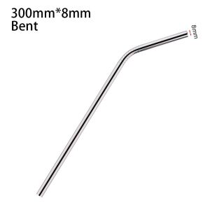 ANAMA 1Pcs Drinking Stainless Steel Straws Silver Straight Bent Replacement Straw  6mm 8mm Cup Straw for Stanley 30oz 40oz Tyeso Cup