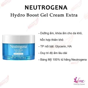 [MUA 1 TẶNG 1] Kem Dưỡng Ẩm Da Khô Neutrogena Hydro Boost Gel Cream Extra – Dry Skin 48g + Tặng 1 túi chườm giảm đau bụng