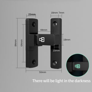Barn Door Lock Latch Bolt Sliding Door Buckle Glow In Dark Zinc Alloy Tahan Lama Privacy Lock Cabinet Closet Bathroom