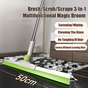 Cleaning Tools Easy to Rinse 180° Rotation Magic Silicone Broom Scraper Deep Crevice Highly Absorbent