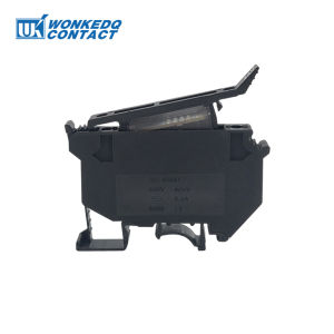 WH UK5-HESI Screw Fuse Terminal Block Din Rail Connector With 24V/220V LED With Disconnect Lever Mounting on NS35 C45