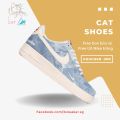 [7.7 nhập BornPinkLAZ13 giảm 50K + Hoàn Tiền] Giày Nike Air Force 1 07 Low Denim Blue White Red, AF1 Vải Bò Xanh; Full Box, Phụ Kiện, Tặng Vớ Trắng. 
