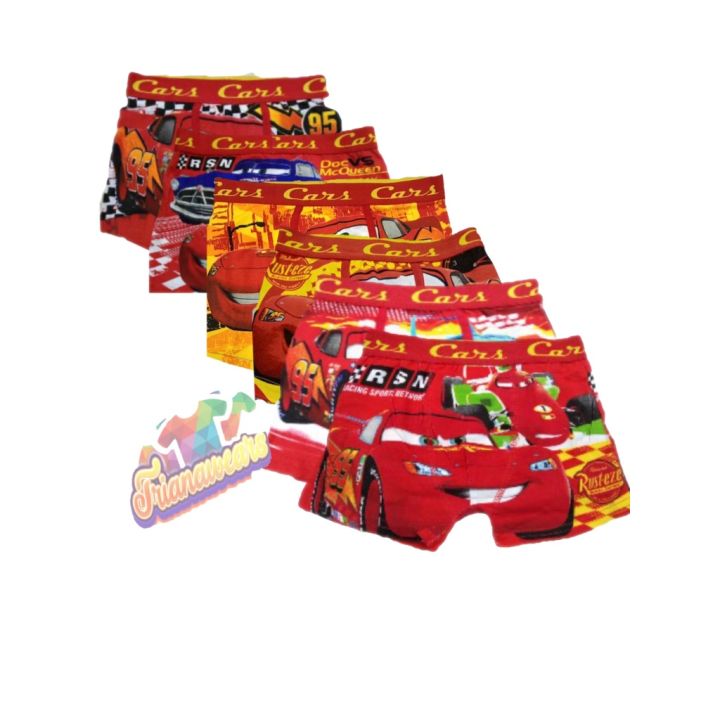 Cars Lightning McQueen Boxer Brief for Kids character Cotton printed boxer  for baby boy #trianawears
