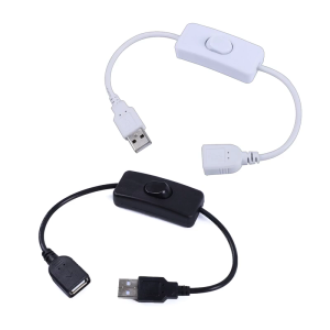Hot bán cáp chuyển đổi USB với switch on/off cáp cho đèn USB Quạt USB cung cấp điện đường dây mở rộng Bền 30cm